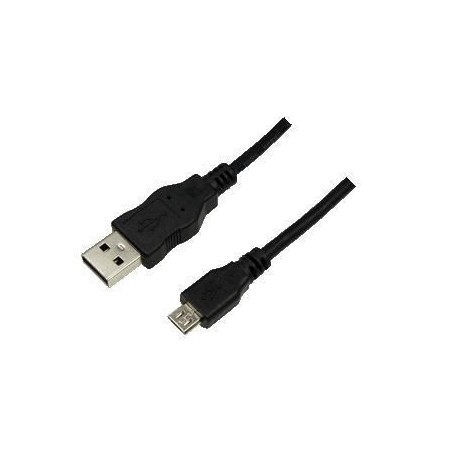 LogiLink 3m USB A to USB Micro B Cable - High Quality, Durable & Reliable Connection (CU0059)
